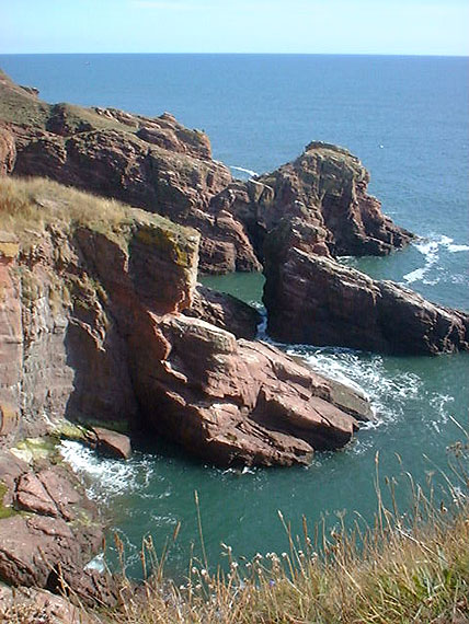 The dramatic Arbroath Cliffs
