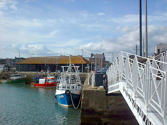 Bridge at the Slipway, site of new boats being launched.